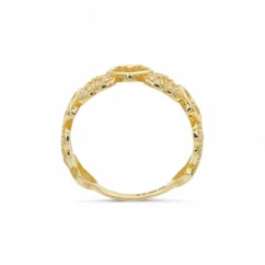 Zlatý prsten Srdíčka se zirkony 1,92g