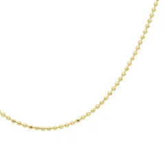 Zlatý řetízek s kuličkami 55cm