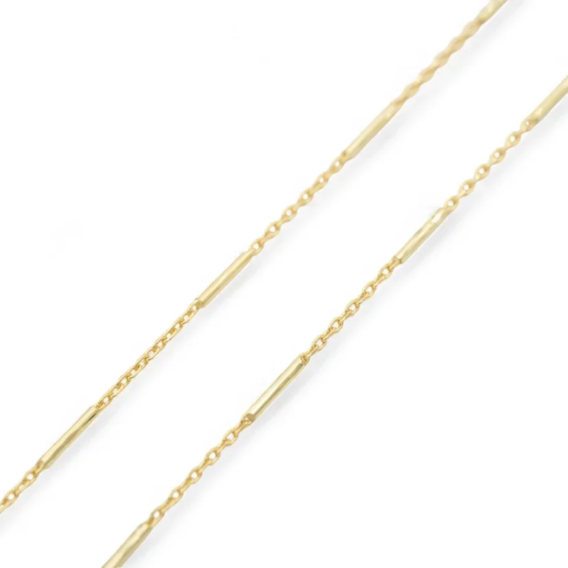 Zlatý řetízek Anker zdobený 55cm