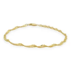 Zlatý náramek Singapore 21cm 3,71g