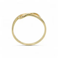 Elegantní zlatý prsten nekonečno