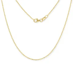 Zlatý řetízek s kuličkami 55cm