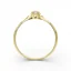 Jemný zlatý prsten s čirým zirkonem 1,05g