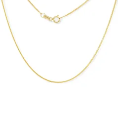 Jemný zlatý řetízek Fox 0,7mm 50cm