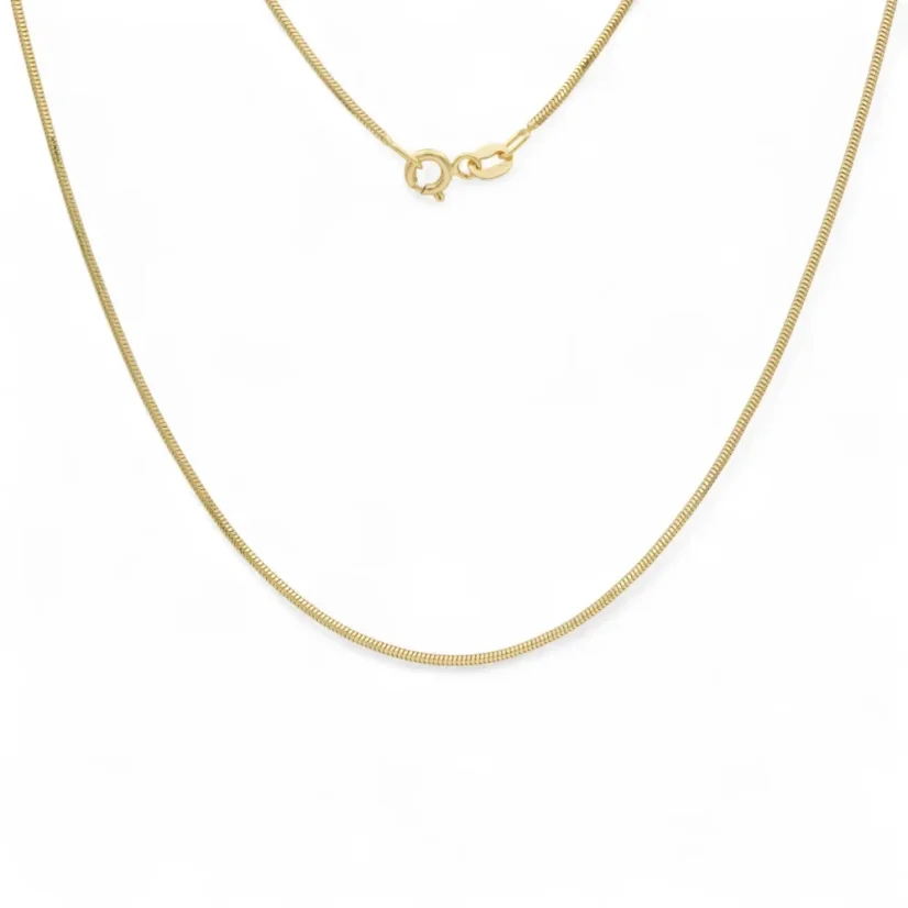 Zlatý řetízek Snake 55cm