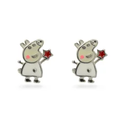 Dětské propichovaní stříbrné náušnice s pohádkovým motivem