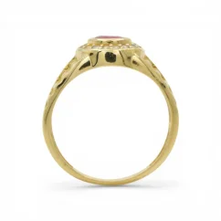 Zlatý pánský prsten na malíček se zirkony 2,80g