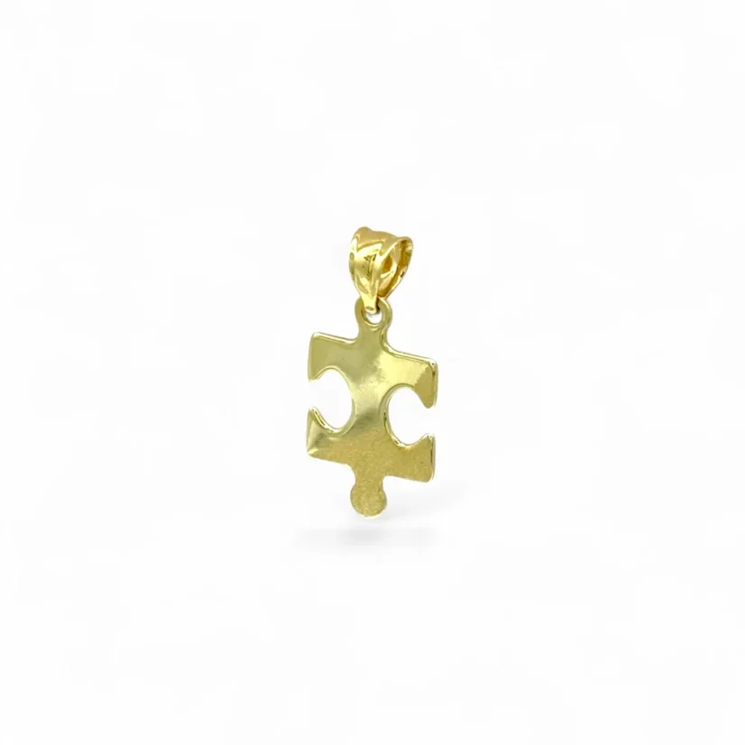 Zlatý přívěsek Puzzle s broušením 0,69g